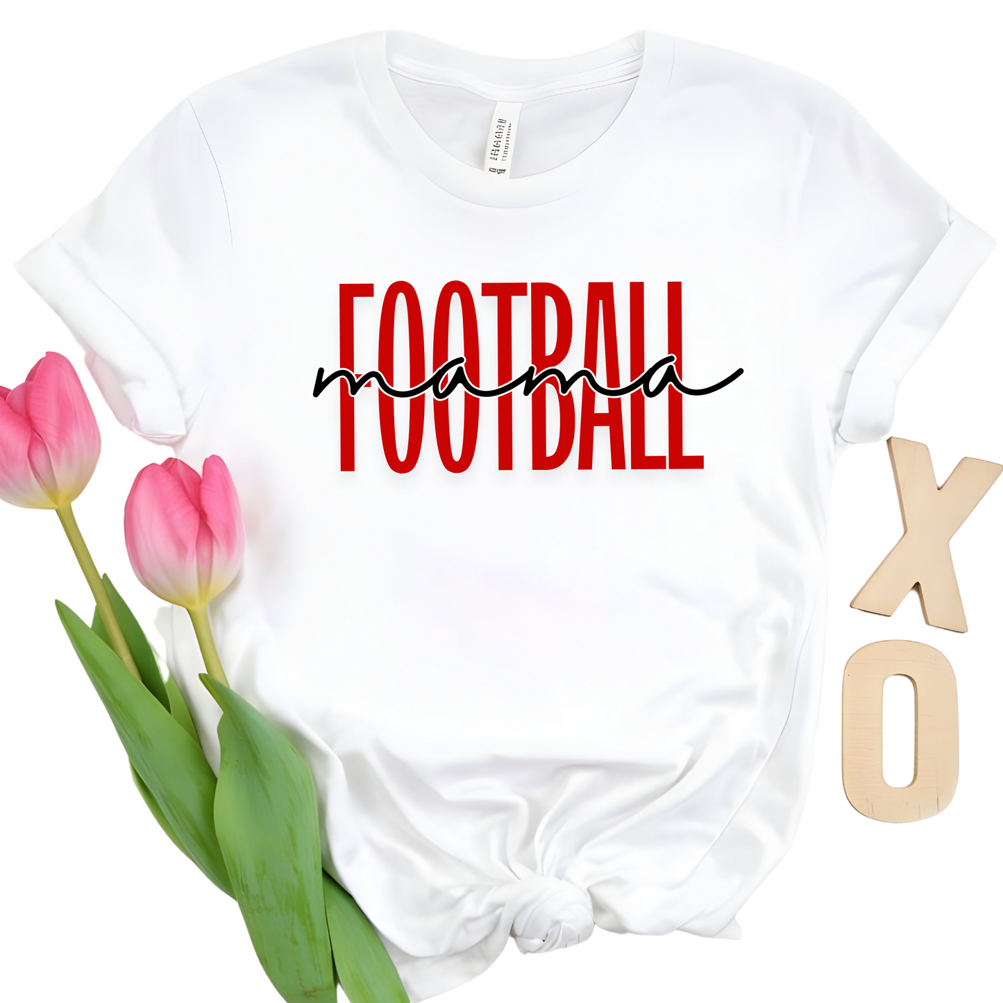 Football Mama Valentine T-Shirt