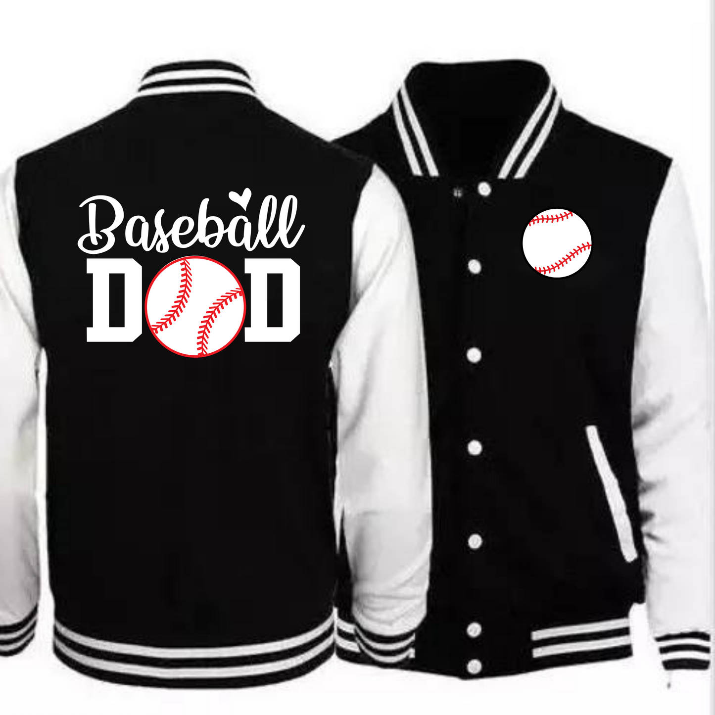 Baseball Mom and Dad Varsity Jacket