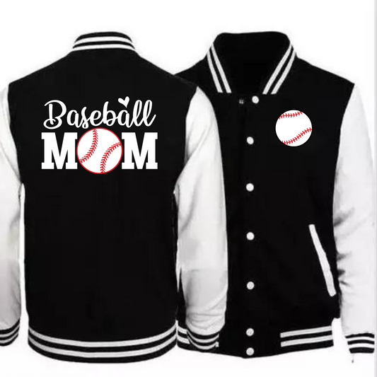 Baseball Mom and Dad Varsity Jacket