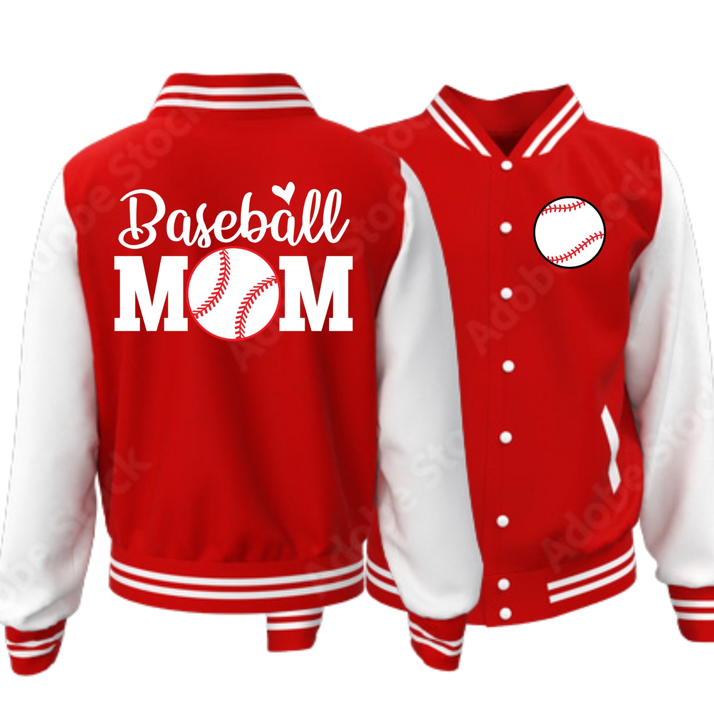 Baseball Mom and Dad Varsity Jacket