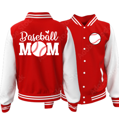 Baseball Mom and Dad Varsity Jacket