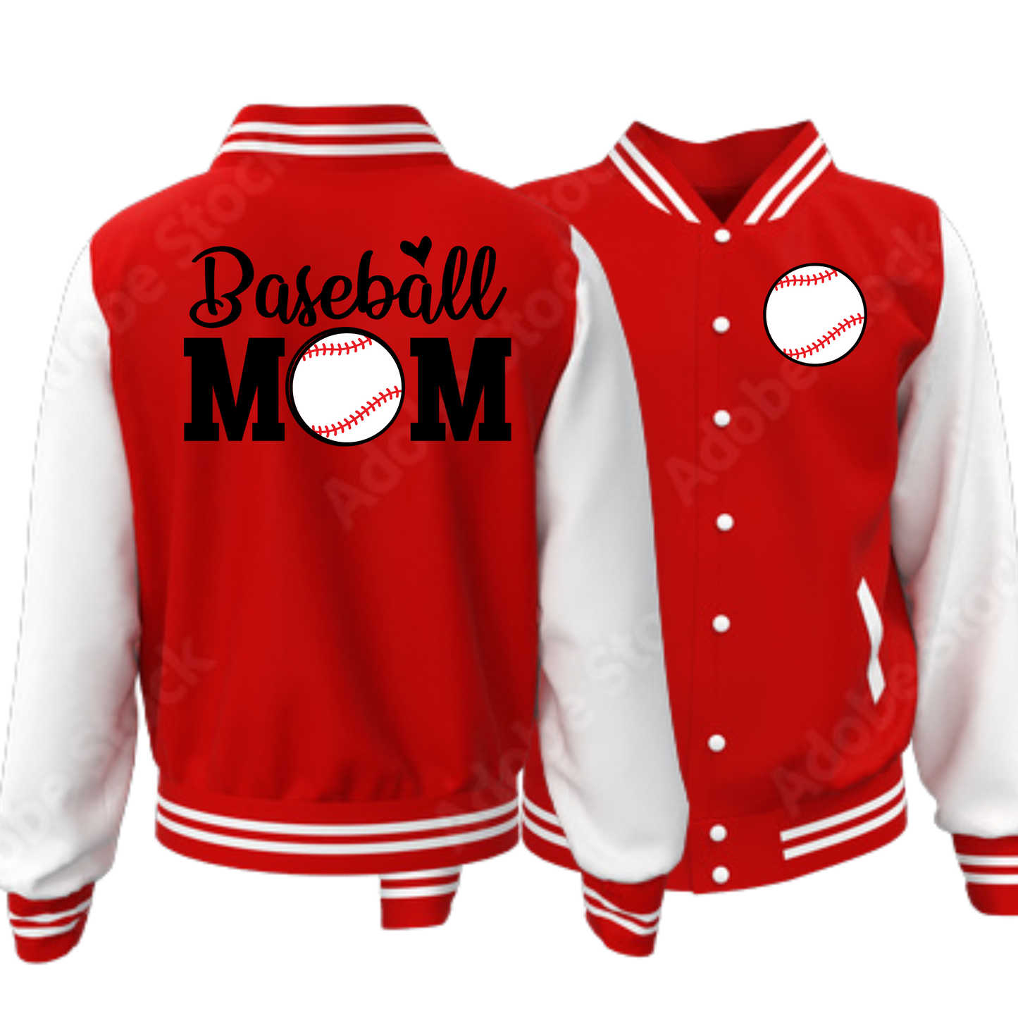 Baseball Mom and Dad Varsity Jacket