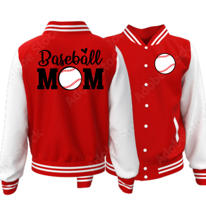 Baseball Mom and Dad Varsity Jacket