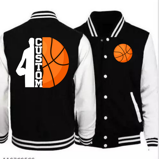 Custom Basketball Themed Varsity Jacket