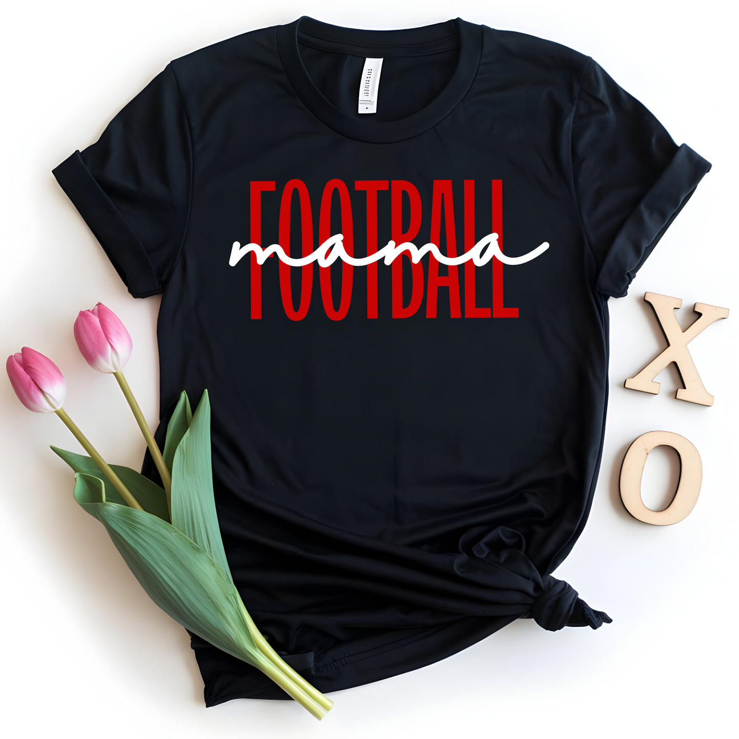 Football Mama Valentine T-Shirt