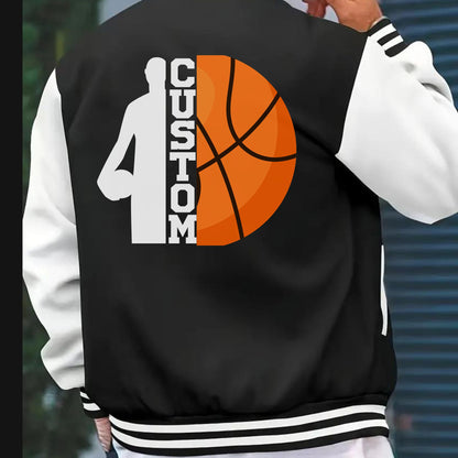 Custom Basketball Themed Varsity Jacket