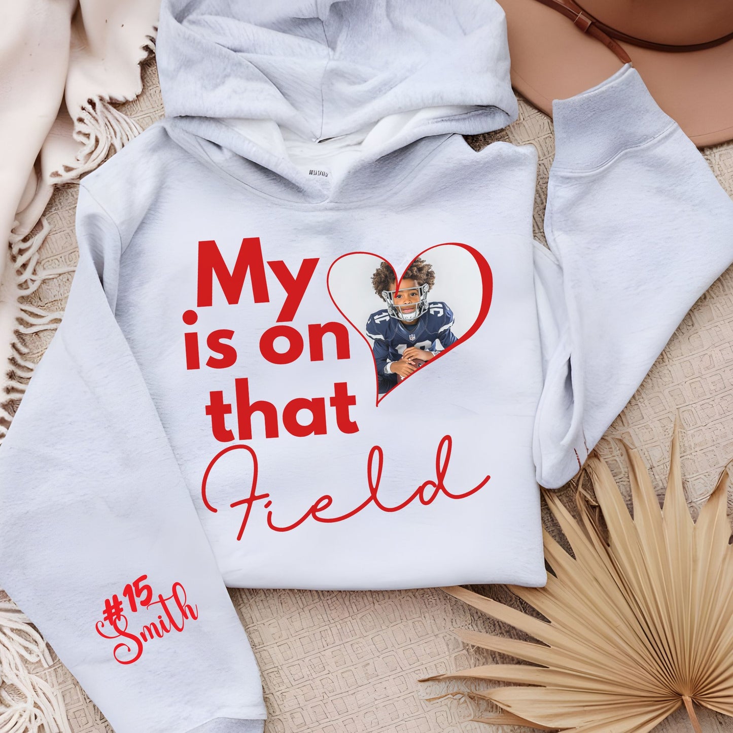 My Heart Custom Valentine Hoodie