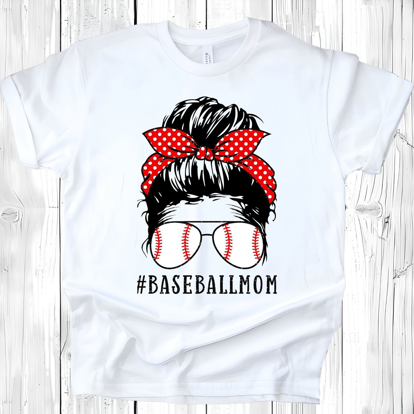 Messy Bun Baseball Mom Shirt