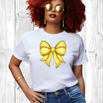 Softball Bow T-Shirt